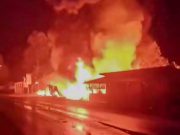 Dua Warung dan Satu Rumah Panggung Ludes Terbakar di Kameloh Baru kameloh baru